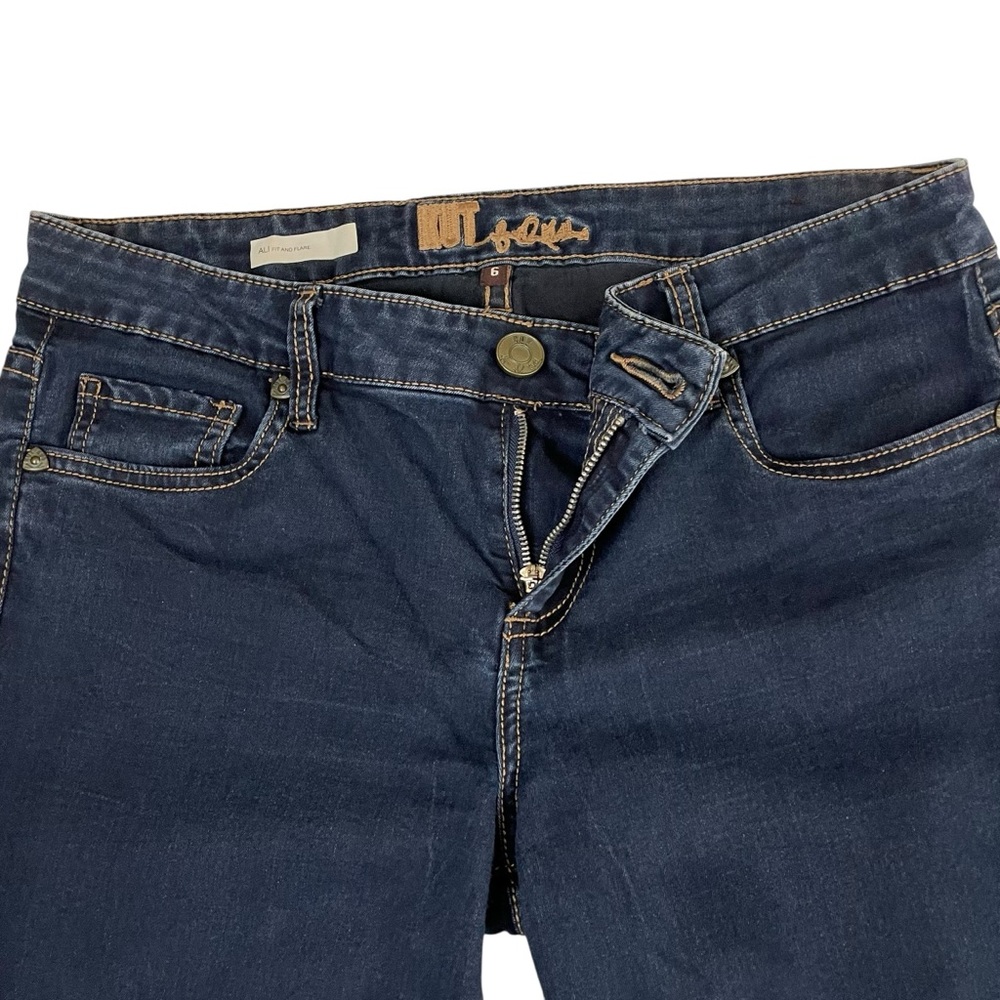 Kut From The Kloth ALI Fit and Flare Jeans Dark Wash 6 - Picture 4 of 12